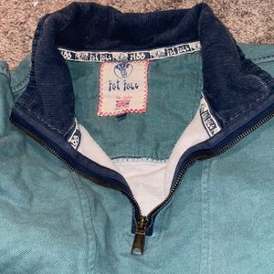 Fat Face Arlie canvas quarter zip